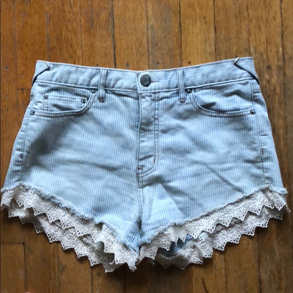 Free People denim shorts
